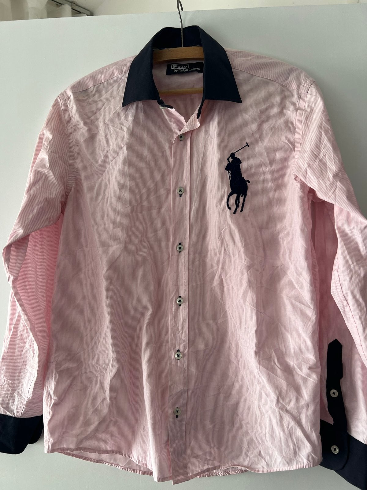 Polo Ralph Lauren overhemd  maat S, Kleding | Heren, Ophalen of Verzenden, Zo goed als nieuw, Roze, Halswijdte 38 (S) of kleiner