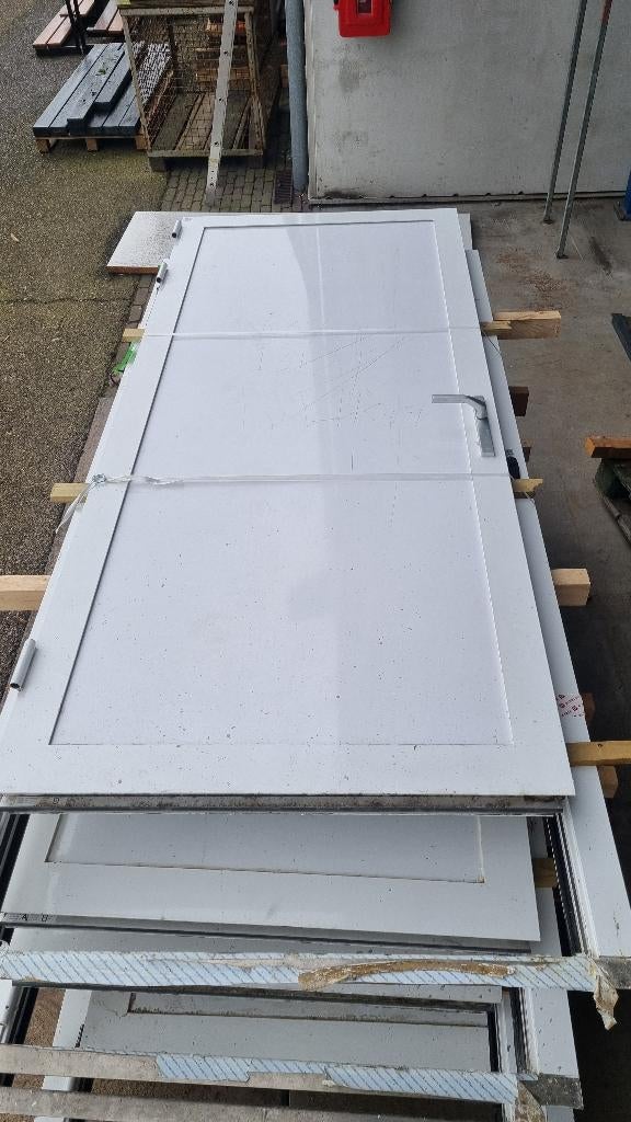 Metalen deur buitendeur + kozijn + Abloy EL461 EL 461 393, Ophalen, Gebruikt, 120 cm of meer, Buitendeur