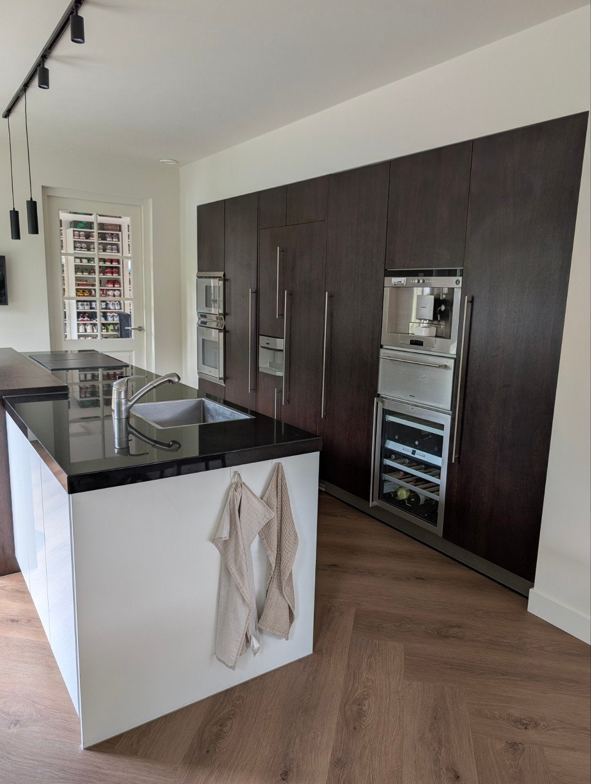 Complete keuken met apparatuur (Gaggenau), Huis en Inrichting, Keuken | Complete keukens, Ophalen, Gebruikt, Bruin, Overige typen