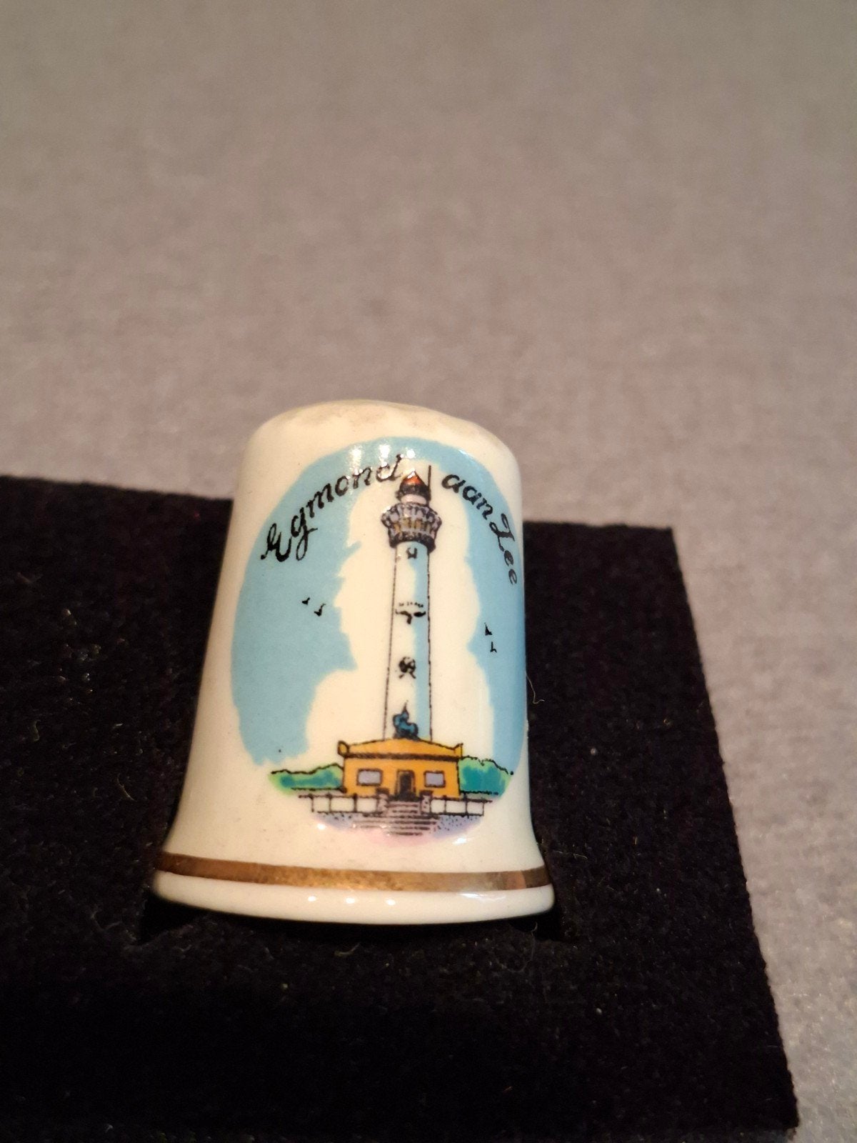 Vingerhoedje EGMOND AAN ZEE, Ophalen of Verzenden, Zo goed als nieuw, Porselein, Nederland