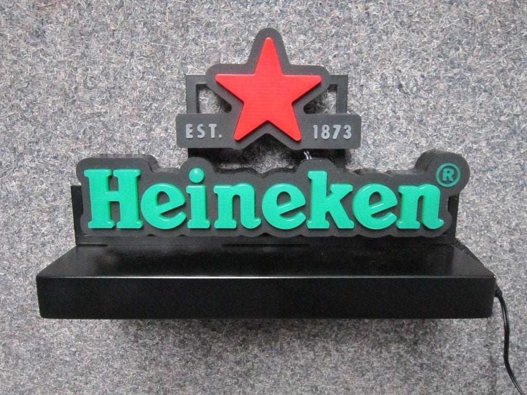 HEINEKEN MINI LED LICHTRECLAME, Ophalen, Zo goed als nieuw, Overige typen, Heineken