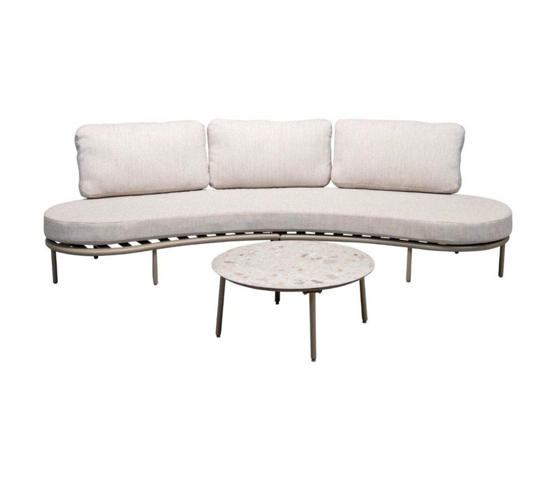 Nieuwe aluminium loungeset met kussens - 250x104x66 cm, Tuin en Terras, Tuinsets en Loungesets, Ophalen, 4 zitplaatsen, Loungeset