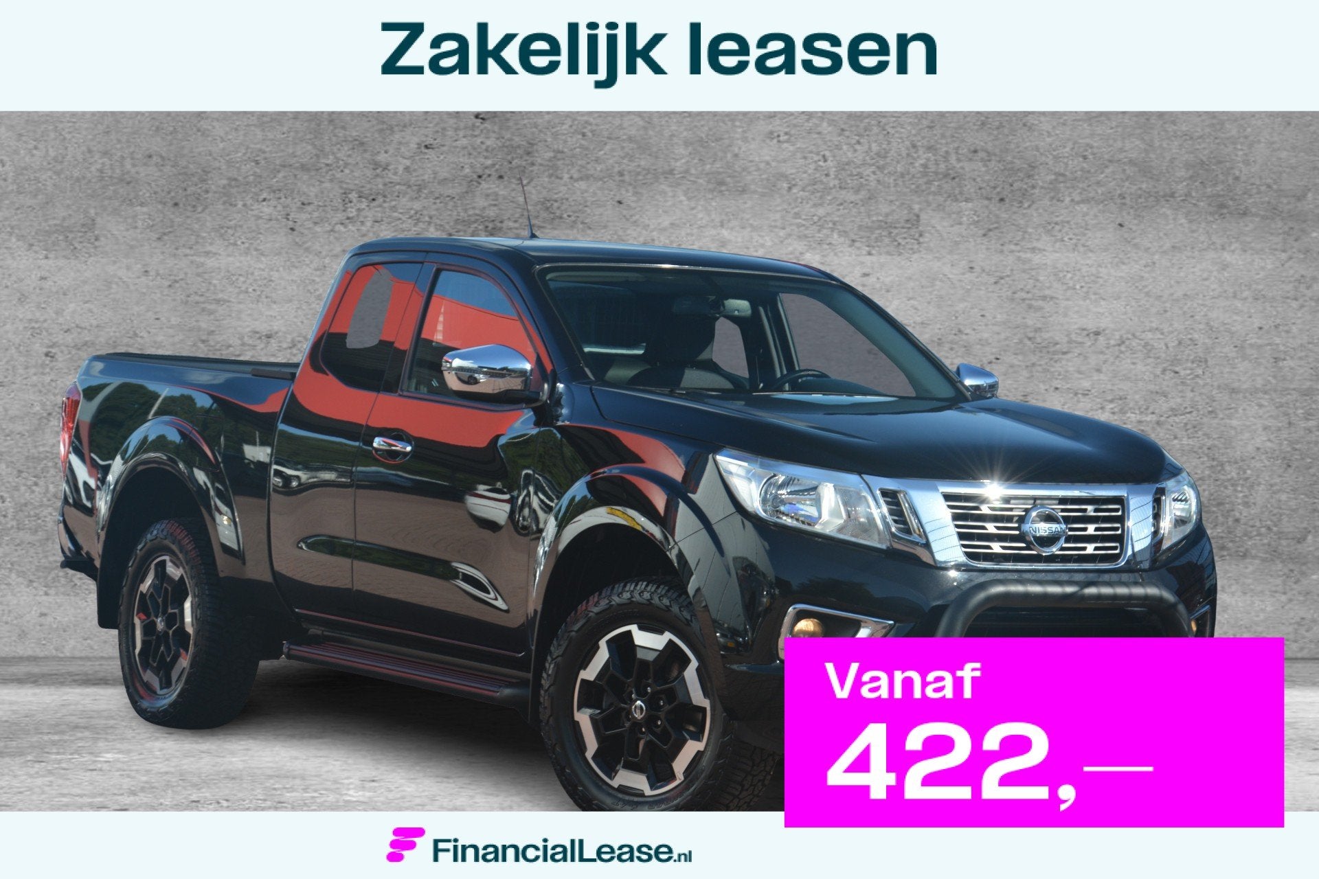 Nissan Navara 2.3 dCi N-Connecta King Cab | Navigatie | Came, Gebruikt, 4 cilinders, Zwart, Bedrijf