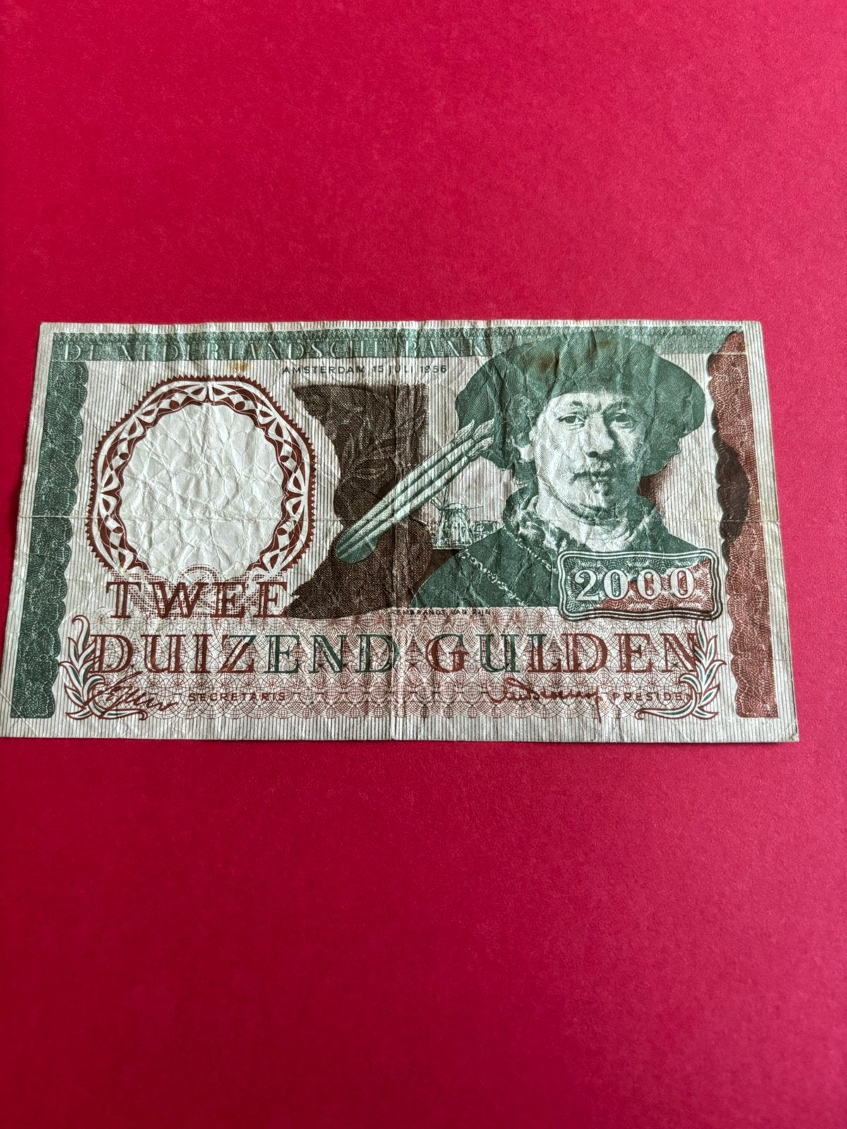 2000 gulden biljet uit 1985 uitgeven door Provo partij, Ophalen of Verzenden, Los biljet