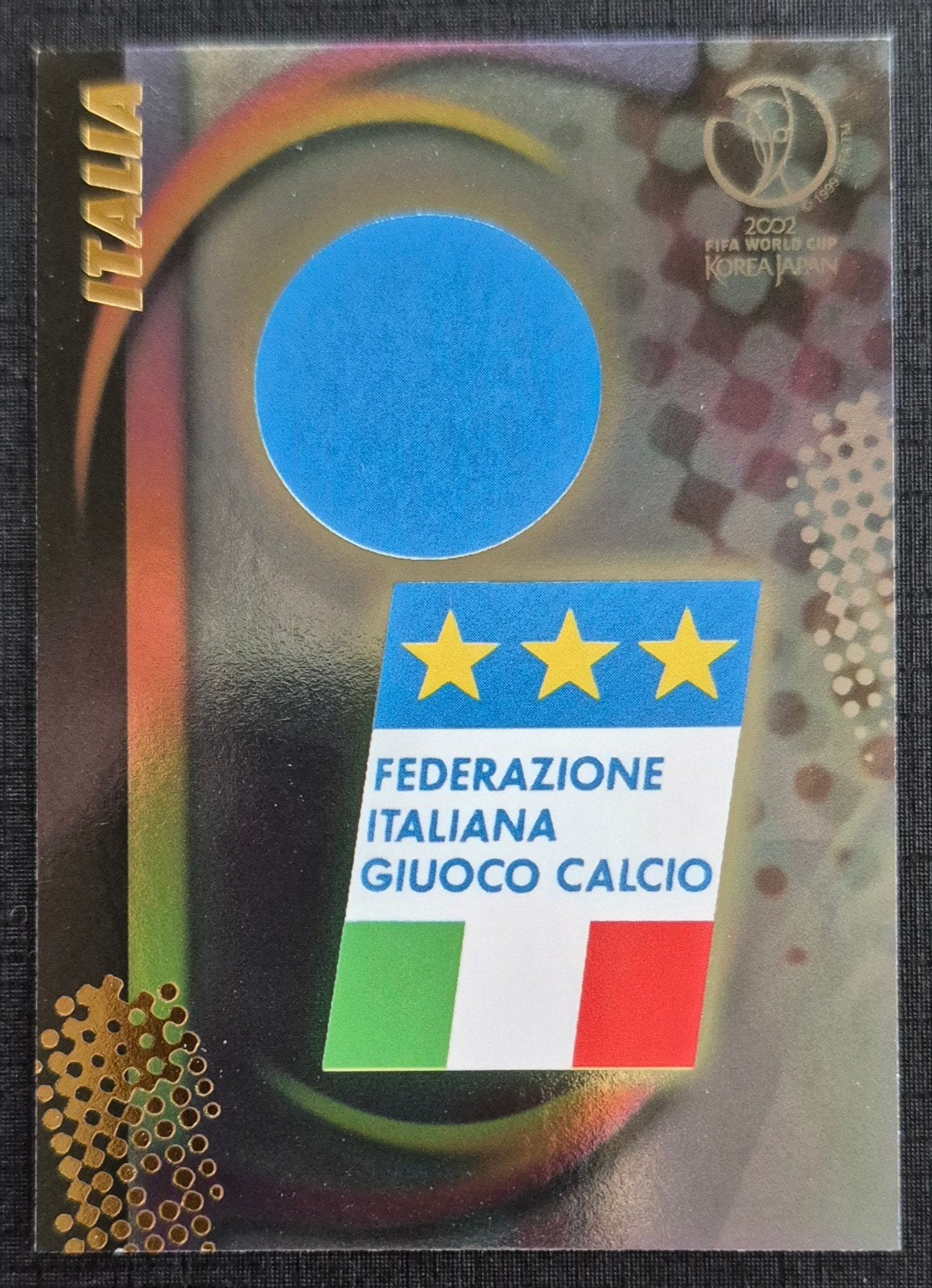 Panini embleem Italiaanse voetbalbond WK 2002, Ophalen of Verzenden, Zo goed als nieuw, Plaatje
