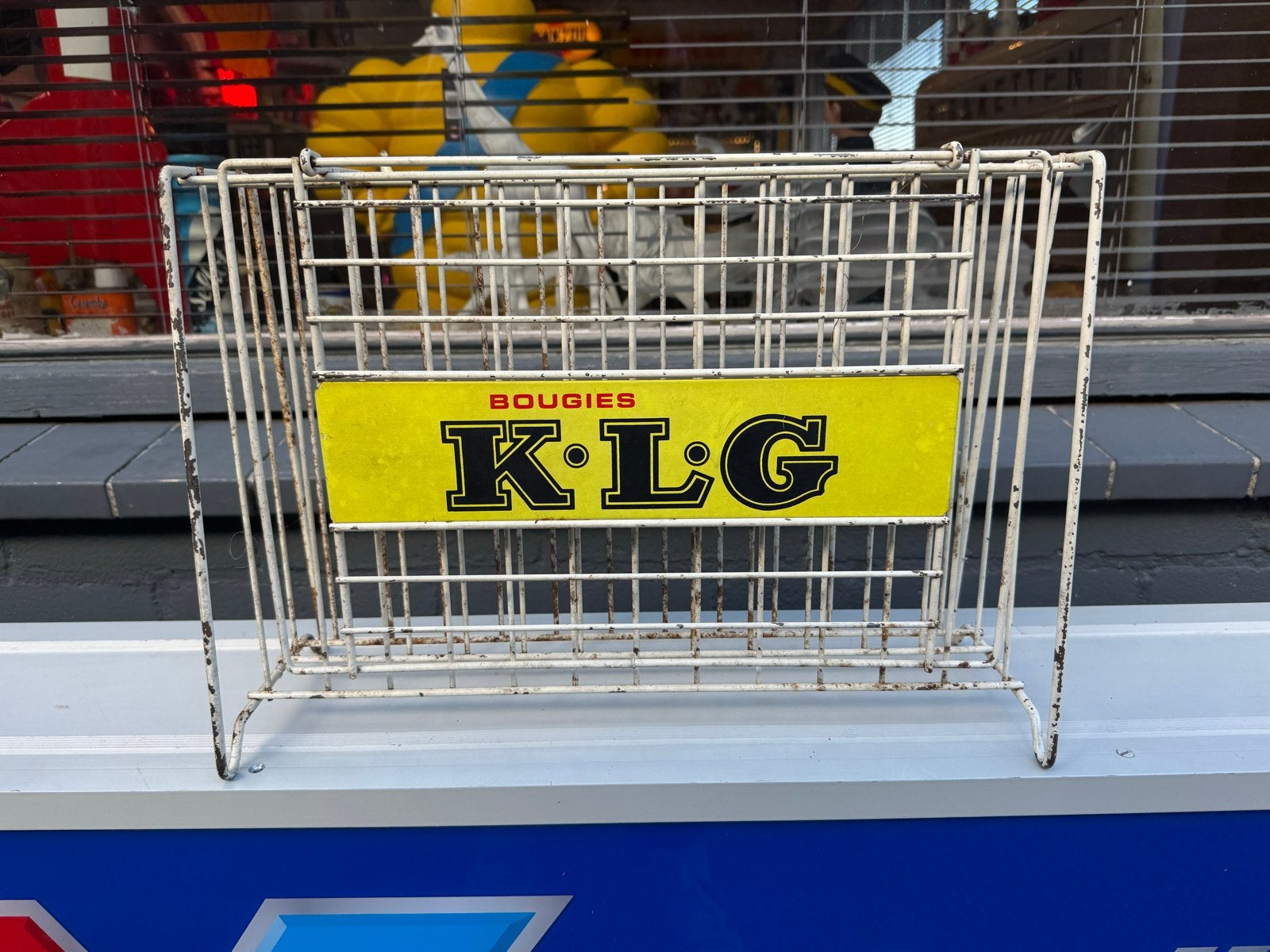 Vintage KLG Bougies Display Rek - Garage Decoratie, Ophalen of Verzenden, ., ., .