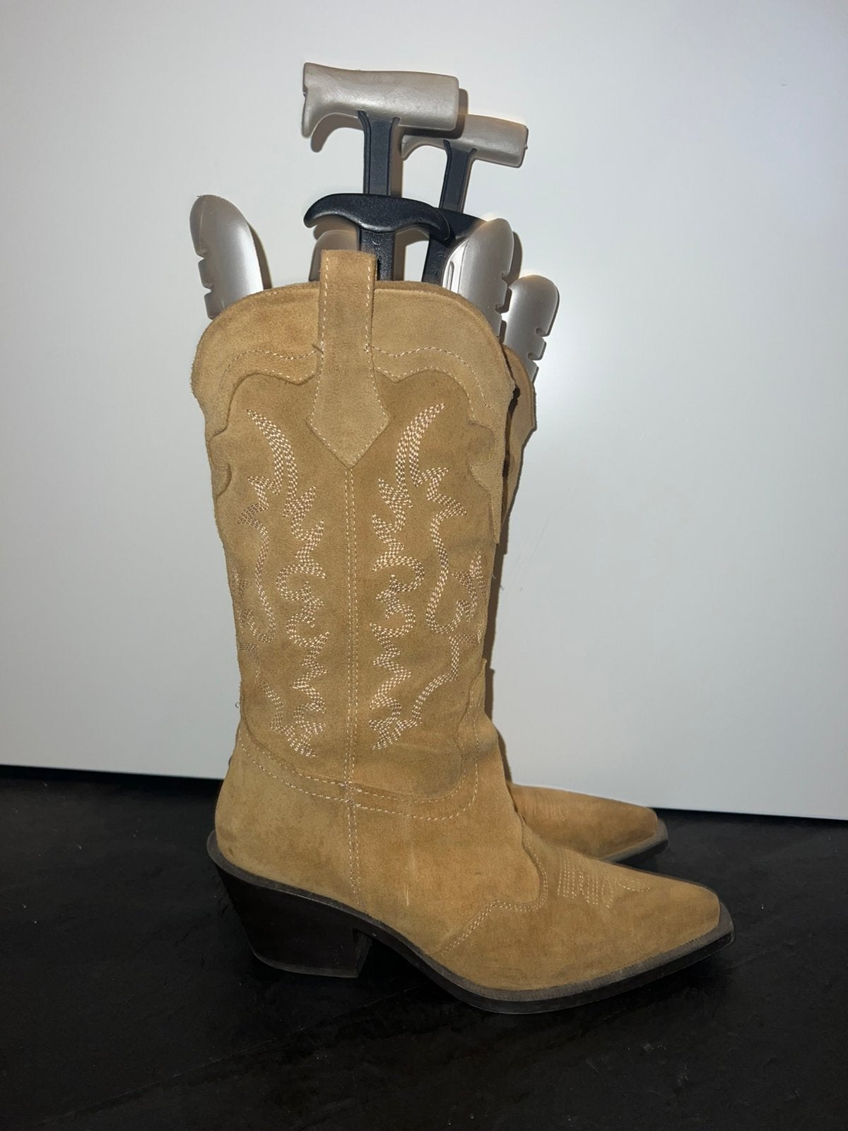 Cowboylaarzen, Kleding | Dames, Schoenen, Hoge laarzen, Beige, Ophalen of Verzenden, Zo goed als nieuw