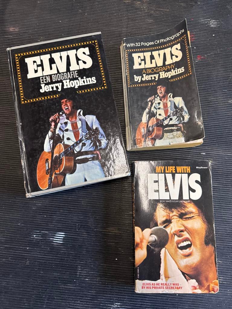 Elvis Presley Biografieën - 3 Boeken van Jerry Hopkins e.a., Ophalen, Gelezen, Film, Tv en Media