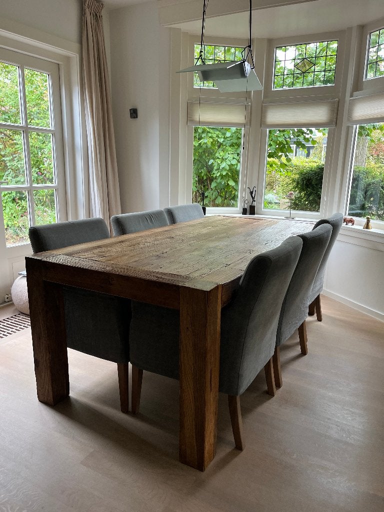 Eetkamerstoelen 6, Huis en Inrichting, Ophalen, Hout, Gebruikt, Landelijk