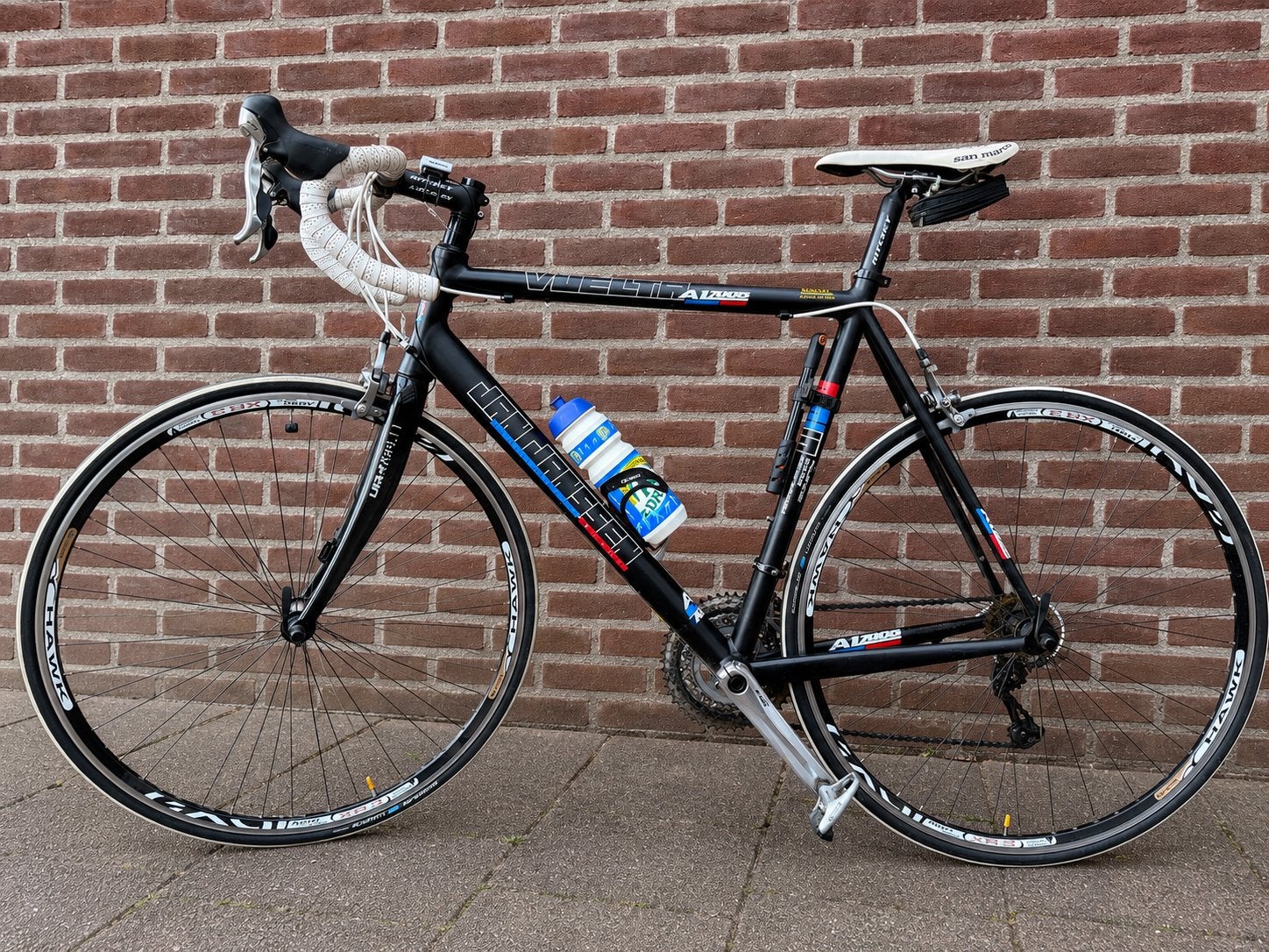 Jan Jansen Vuelta AL7005 Racefiets – Shimano 105 – 58 cm, 28 inch, Gebruikt, Aluminium, Meer dan 20 versnellingen