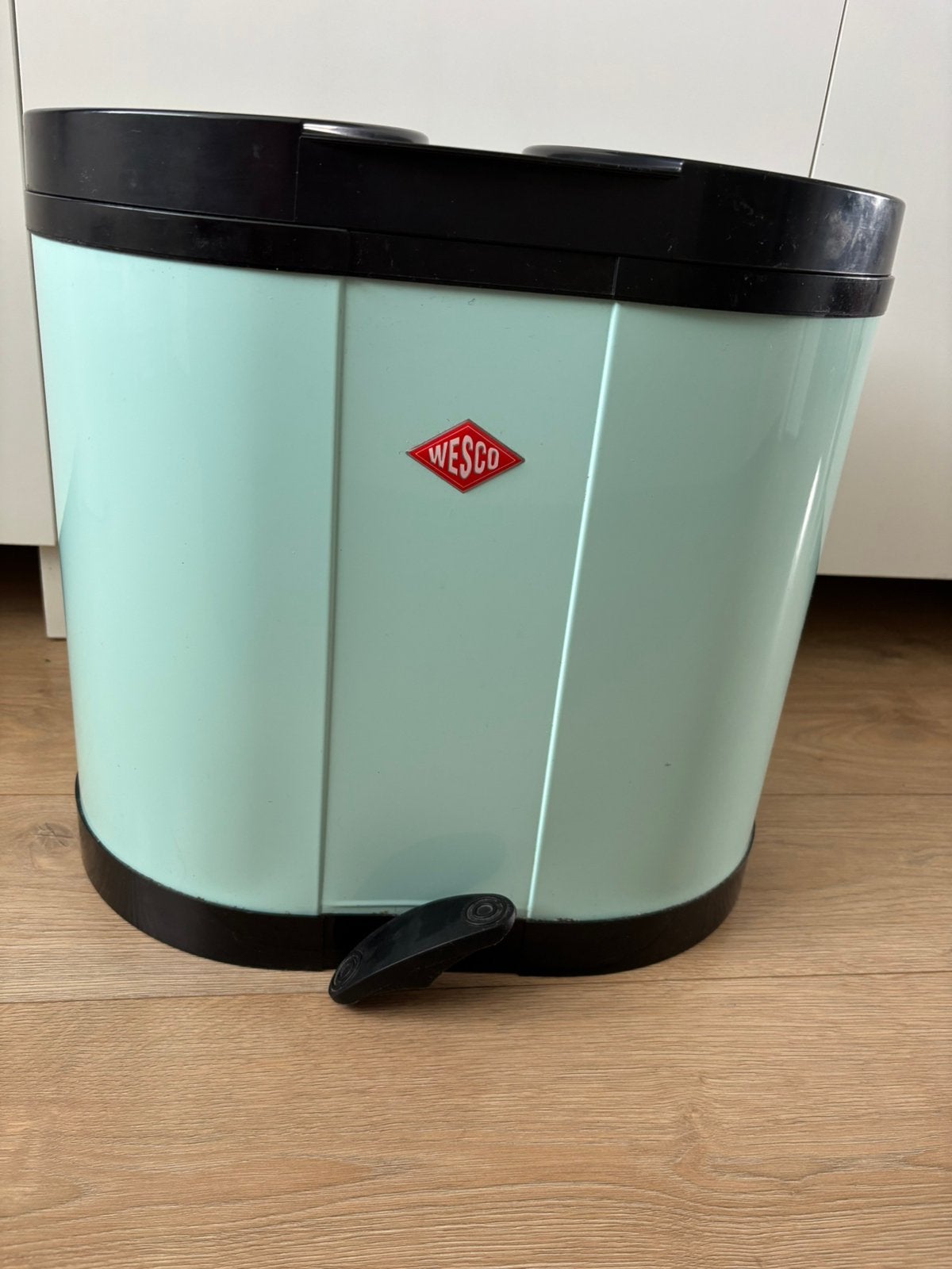 Wesco duo-pedaalemmer groen 30 liter, Ophalen, Zo goed als nieuw