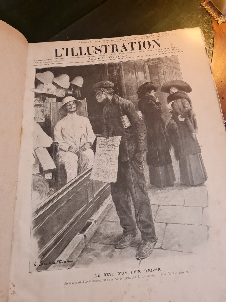 Antiek boek Franse blad L'illustration uit 1910, Ophalen of Verzenden, Onbekend