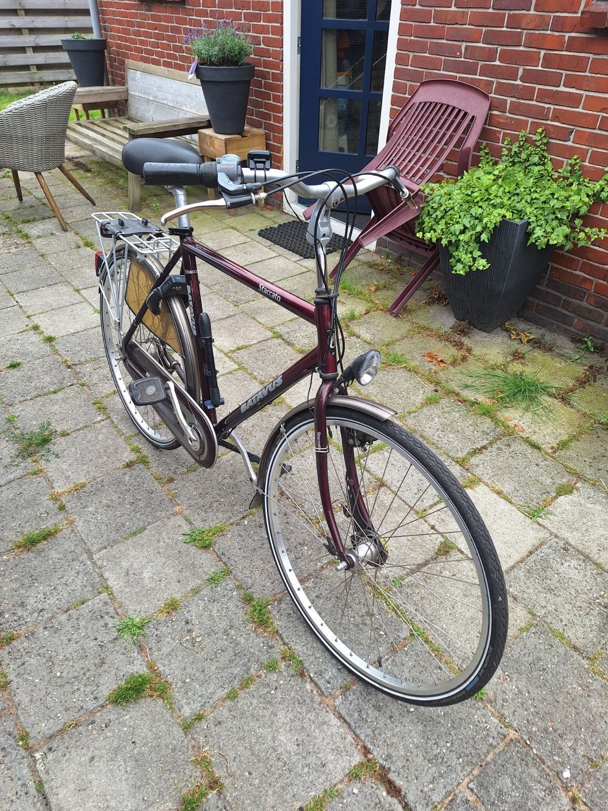 Batavus Staccato herenfiets - Framemaat 60cm, Ophalen, Gebruikt, Velgrem, Versnellingen
