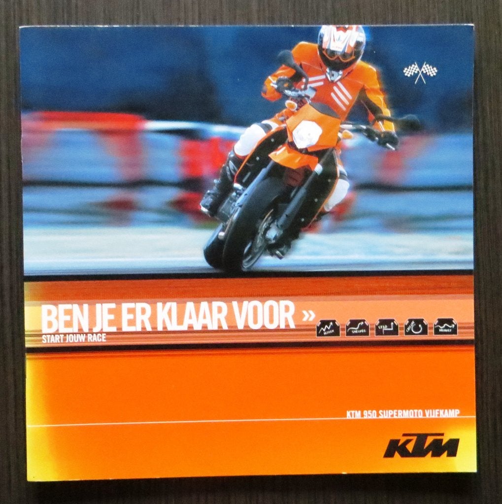 Folder KTM 950 Supermoto 2005 - 24 blz (Nederlands), Verzenden, Overige merken