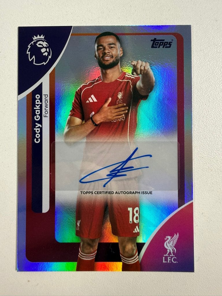 Cody Gakpo Auto Topps Premier League 2025-26, Ophalen of Verzenden, Nieuw, Buitenlandse clubs, Poster, Plaatje of Sticker