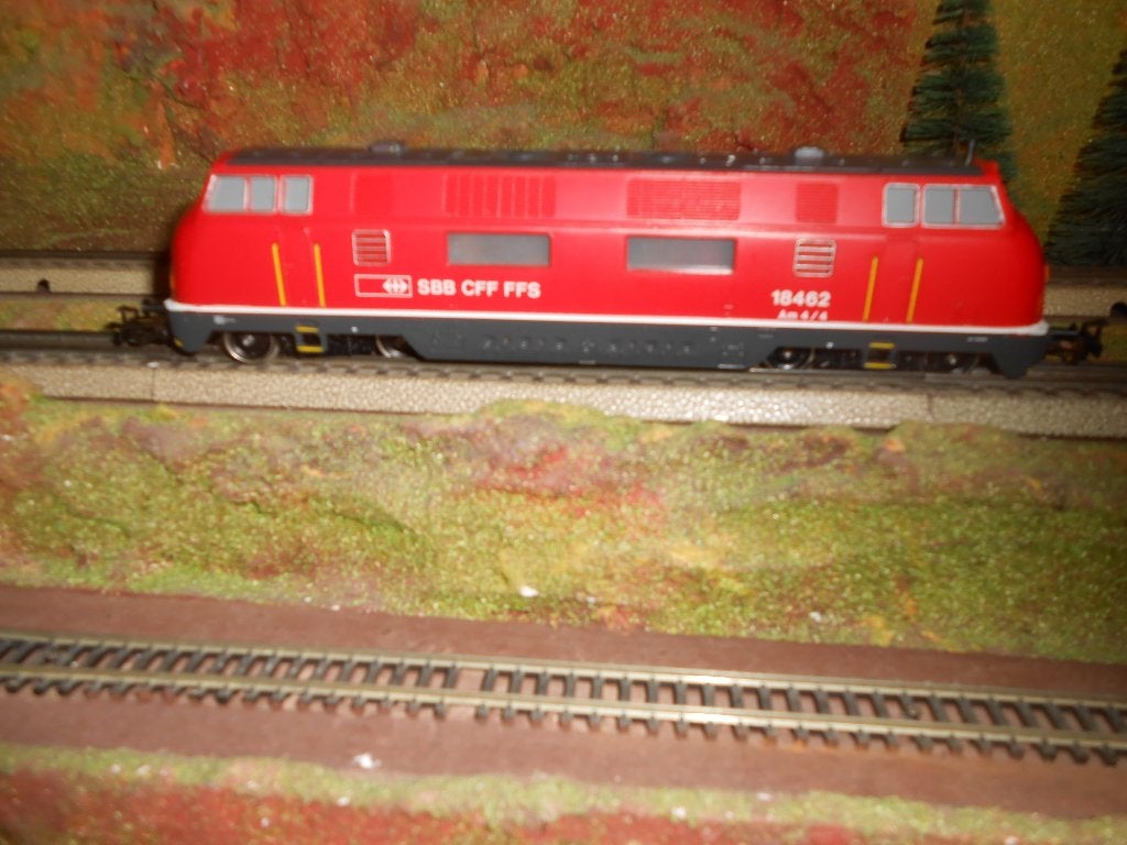 Märklin 3184, de diesellok 18462 van Zwitserland, SBB CFF FF, Wisselstroom, Locomotief, Verzenden, Zo goed als nieuw