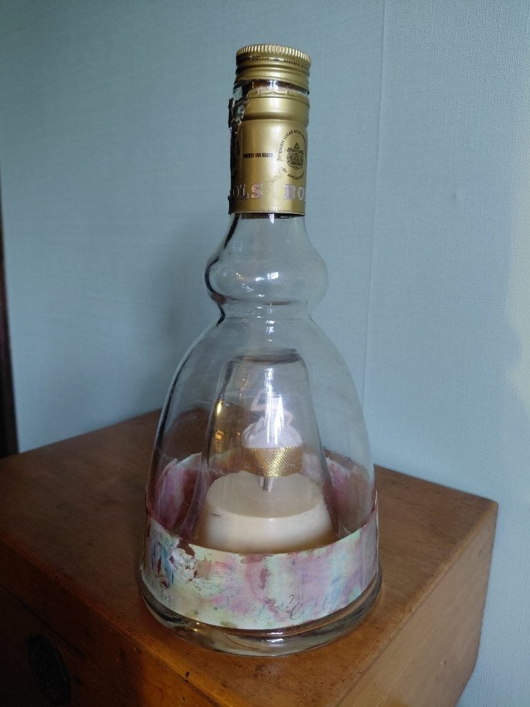 Vintage BOLS muzikale fles/ ballerina gold muziekdoos, Ophalen of Verzenden