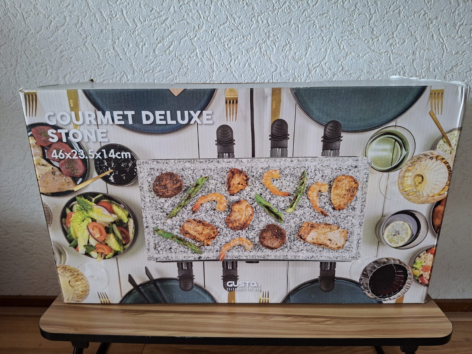 Gusta grillplaat gourmet 8 personen nieuw in doos, Ophalen of Verzenden, Nieuw, 8 personen of meer