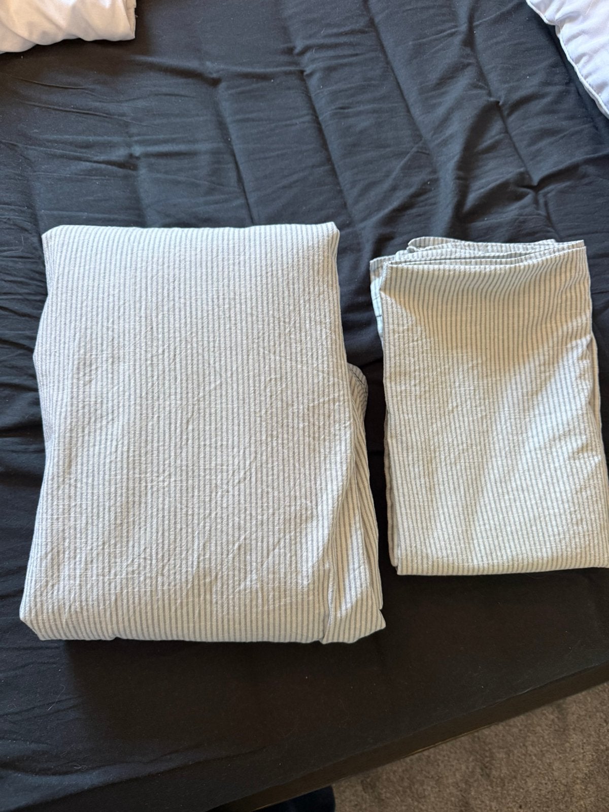 Dekbedovertrek 2 x 1 persoons, Ophalen, Eenpersoons, Blauw, Dekbedovertrek
