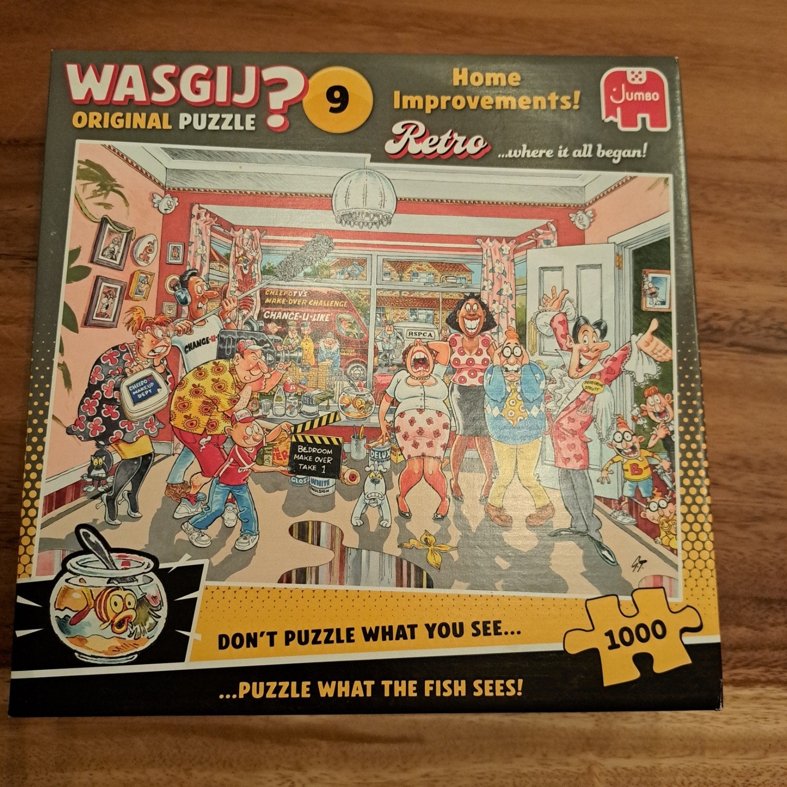 wasgij puzzel original 9 retro, Ophalen, 500 t/m 1500 stukjes, Gebruikt, Legpuzzel