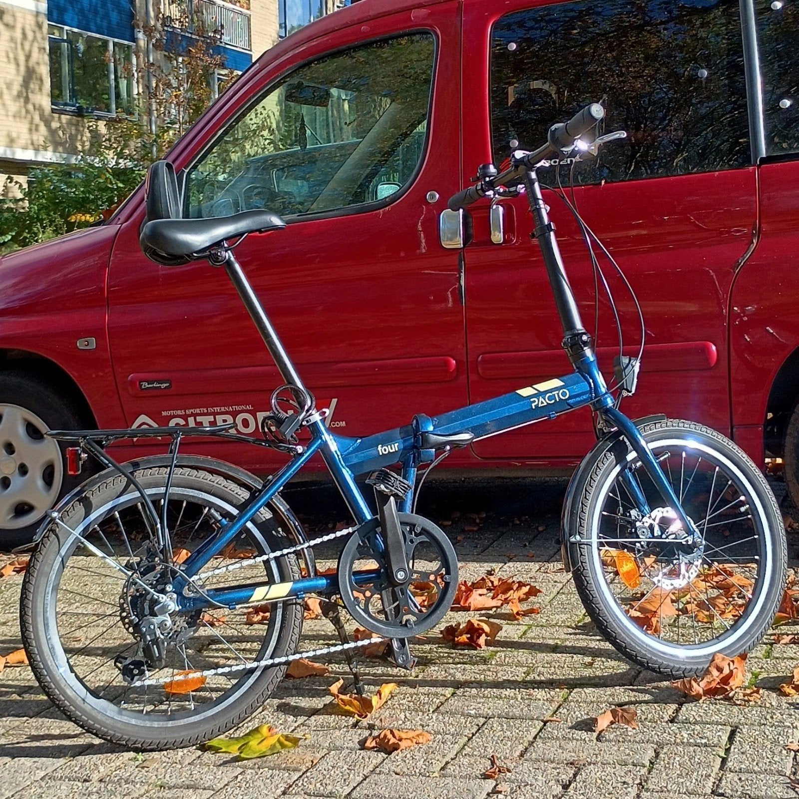 Pacto Four vouwfiets - lichtgewicht, Fietsen en Brommers, 20 inch of meer, Heren, Versnellingen, Zo goed als nieuw