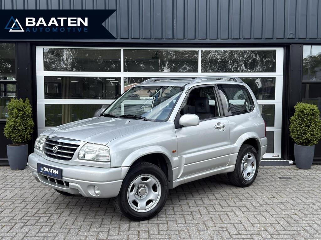 Suzuki Grand Vitara 1.6-16V Limited *Uniek* |Leder|Airco|Tre, 1345 kg, Zwart, 4 cilinders, Grand Vitara