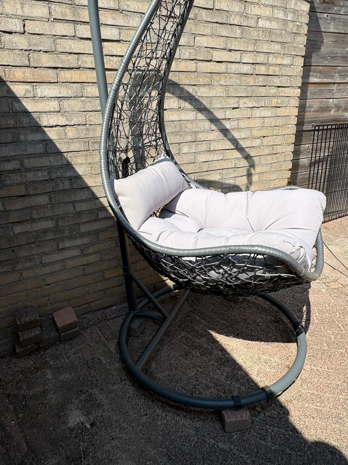 schommelstoel  hangstoel egg, Tuin en Terras, Ophalen, Zo goed als nieuw, Rotan