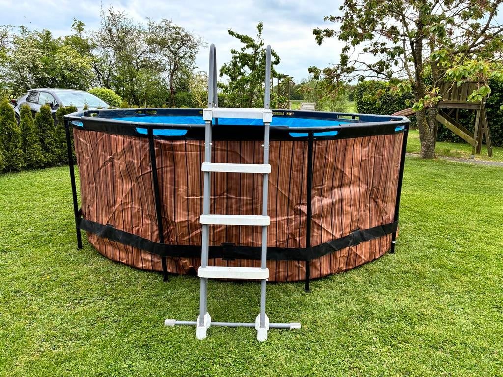 Intex Zwembad 366x122 met filterpomp, Tuin en Terras, Zwembaden, Gebruikt, Rond, 300 cm of meer, Opzetzwembad