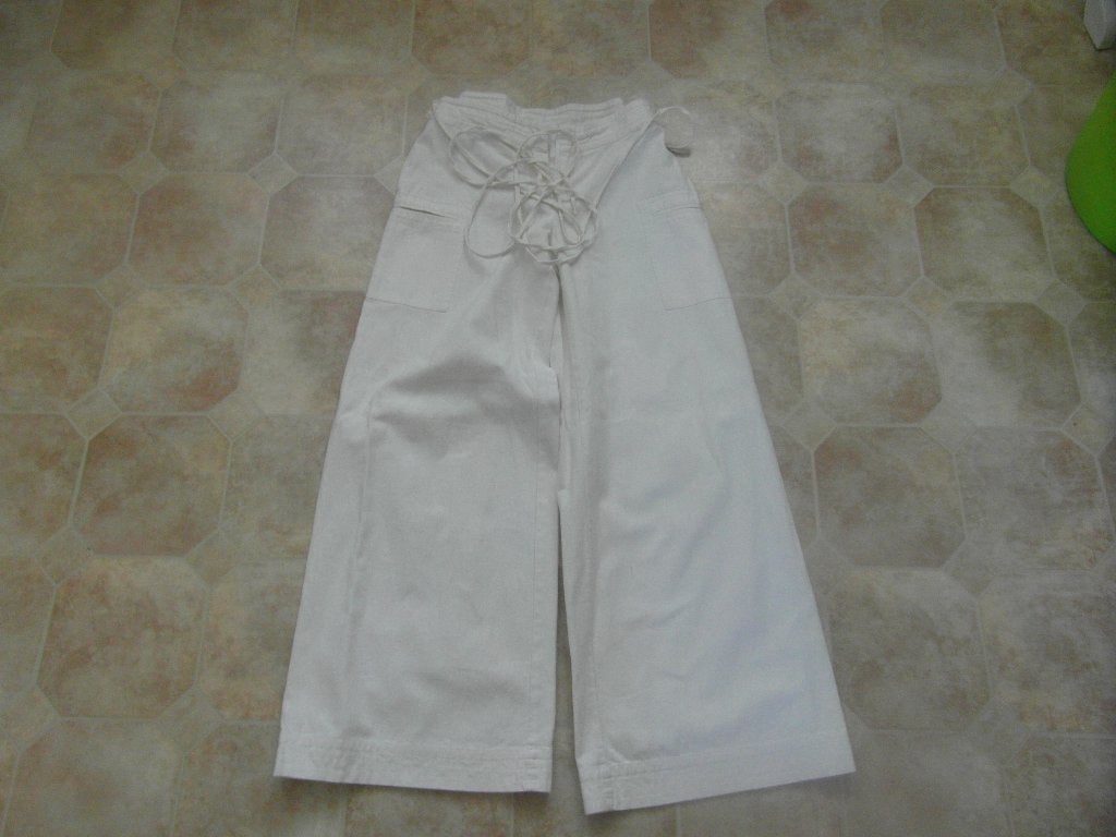 creme kleurige linnen broek, Beige, Ophalen of Verzenden, Zo goed als nieuw, Maat 36 (S)