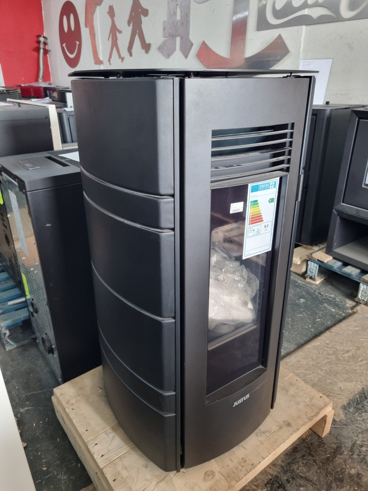 Justus Sia Pelletkachel 8 kW - Nieuw, Ophalen, Overige brandstoffen, Nieuw, Pelletkachel