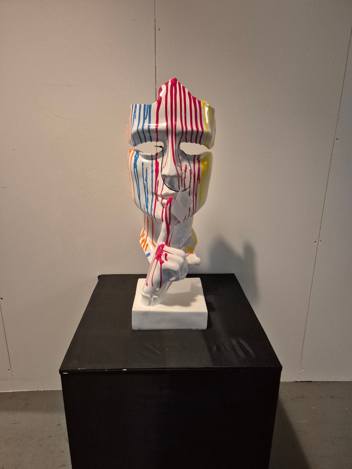 Modern Polyester Masker SST - 62cm, Kunststof, Beschilderd, Modern, Meerkleurig