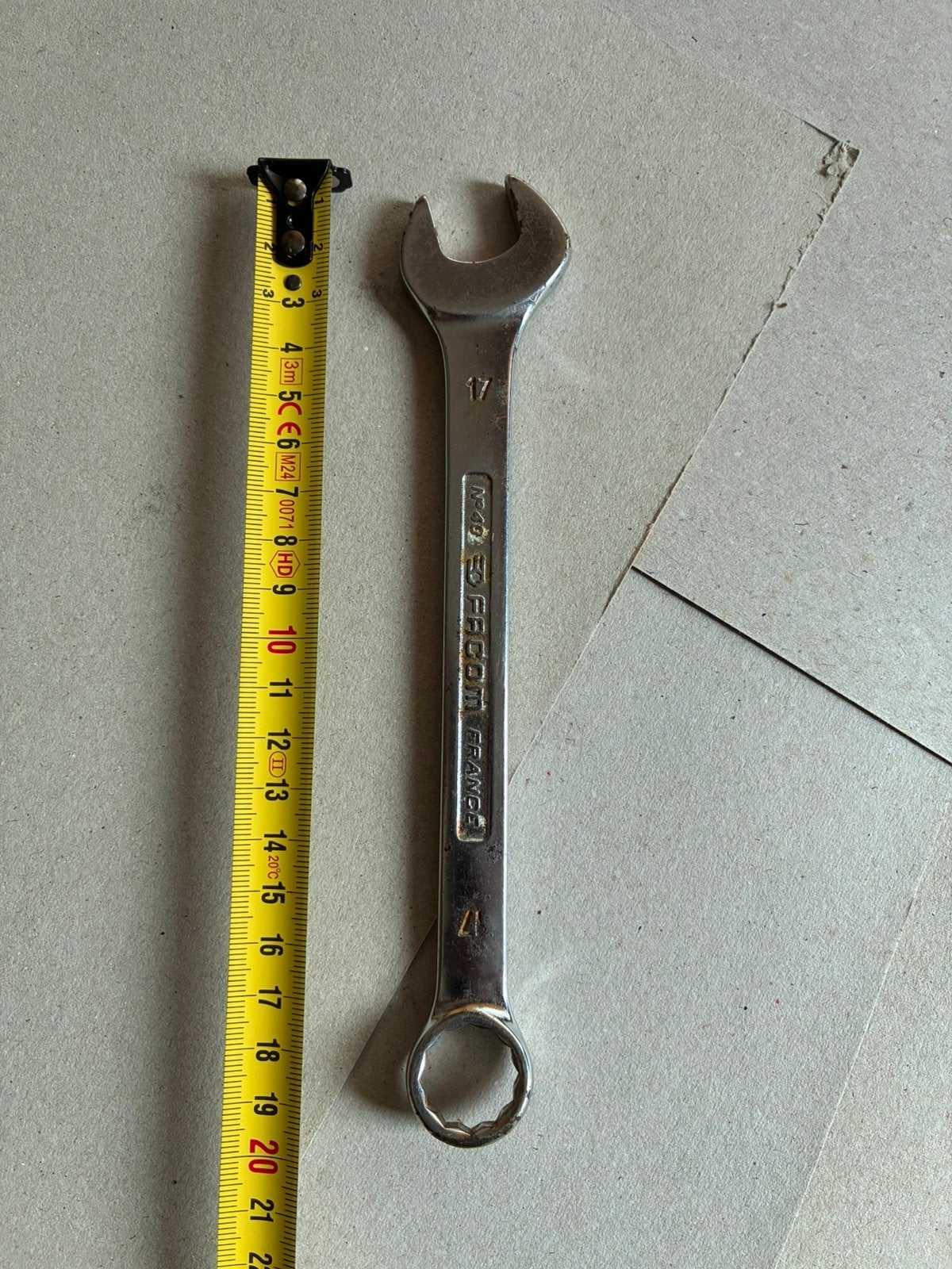 17 ringsleutel steeksleutel facom 17, Ophalen of Verzenden