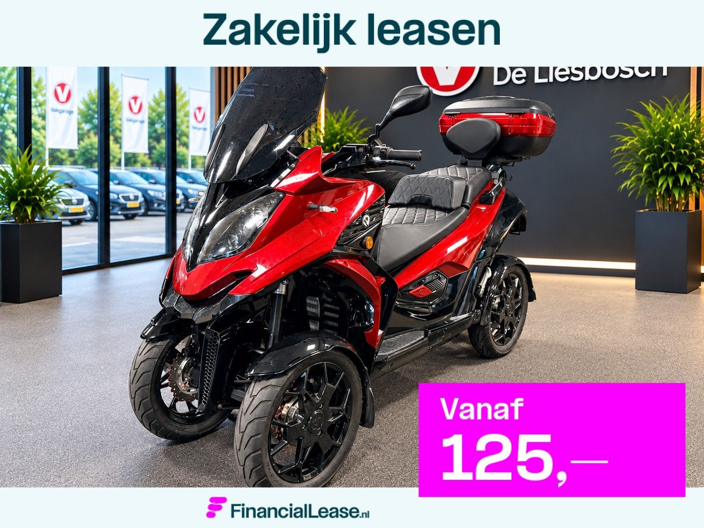 Quadro Scooter Qooder QV4 1890km / topkoffer /, Motoren, Scooter, 399 cc, Quadro, Automaat
