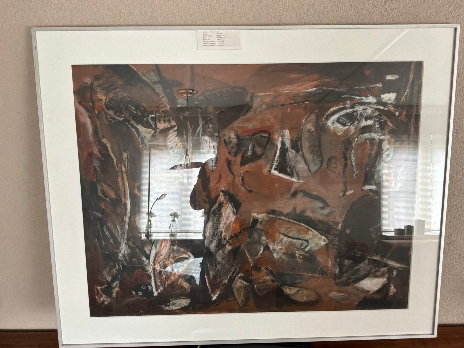 Jerre Hakse - Zonder titel - Acryl schilderij, Ophalen