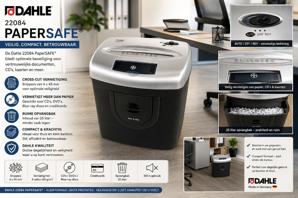 Dahle 22084 Papiervernietiger – Showroom model., Ophalen of Verzenden, Nieuw