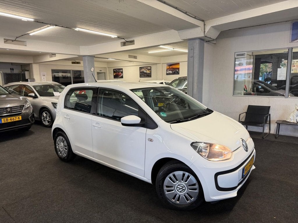Volkswagen up! 1.0 move up! BlueM.*5deurs*Airco*Navigatie, Gebruikt, 840 kg, 4 stoelen, Wit