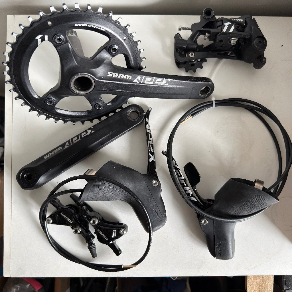 SRAM Apex 1 groep, Gebruikt, Ophalen of Verzenden, Aluminium, Gravelbike