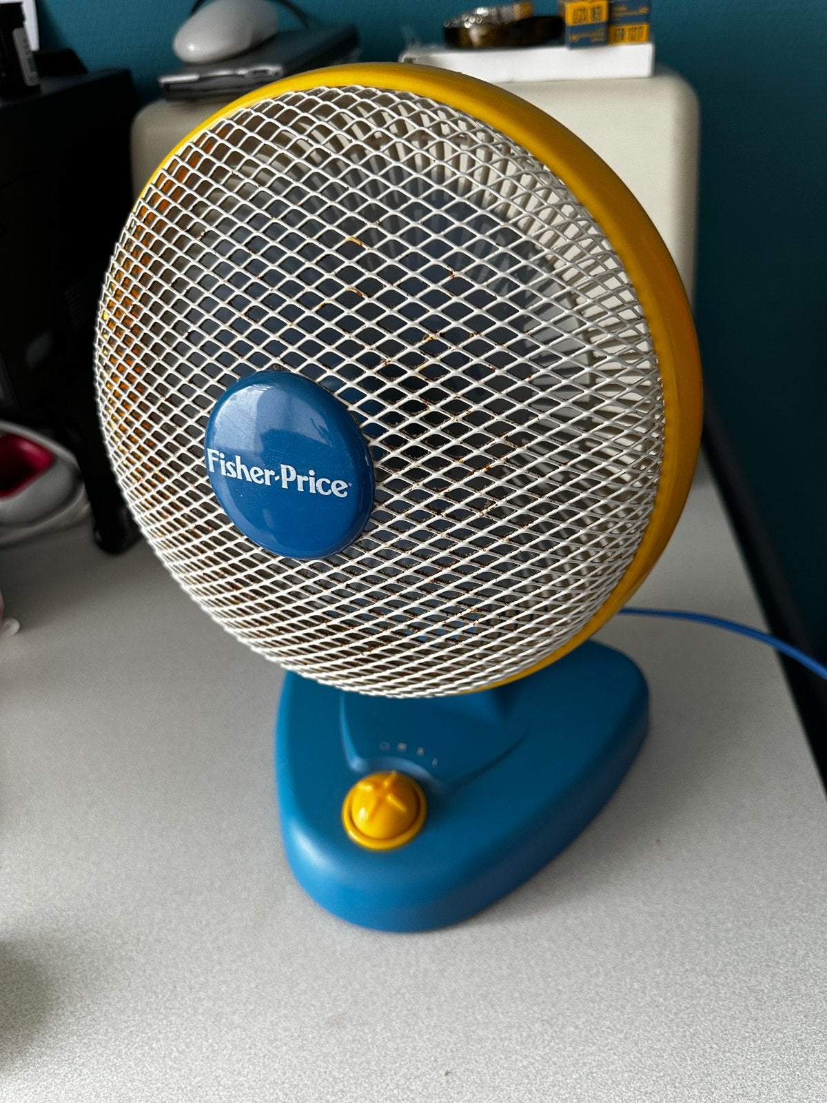 Vintage Fisher Price ventilator, Ophalen of Verzenden, Zo goed als nieuw, Tafelventilator