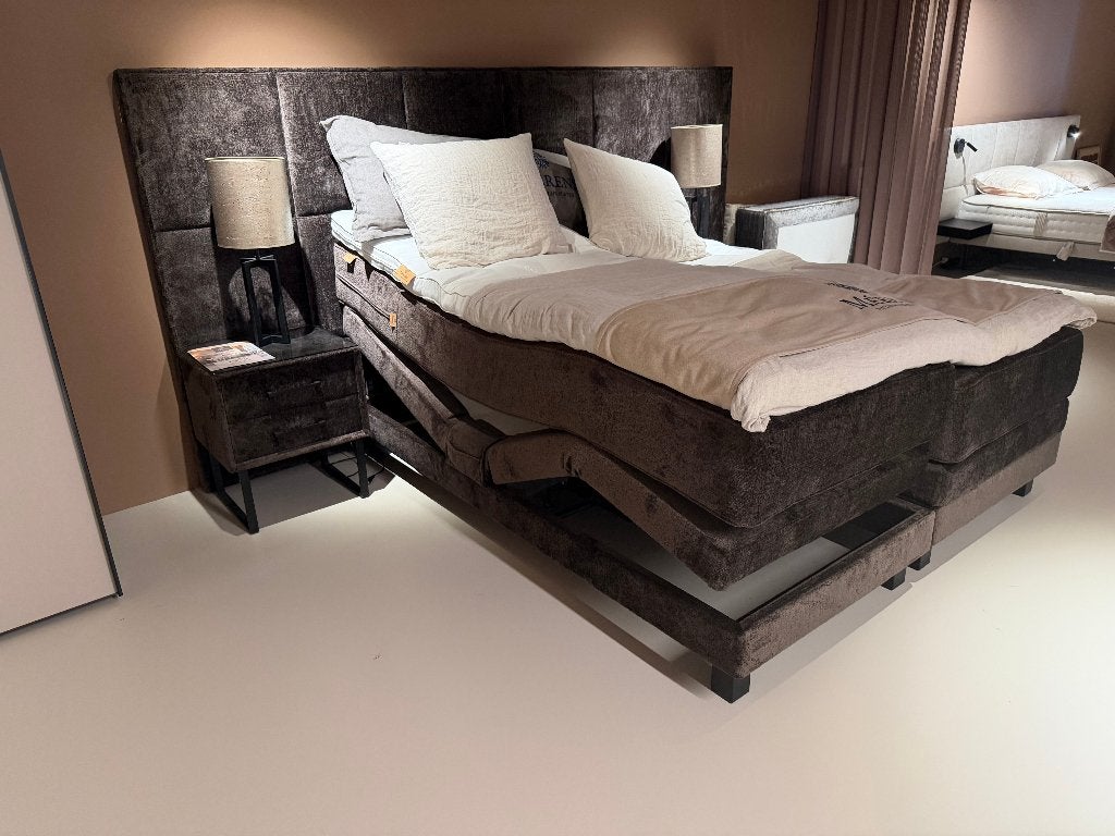 Merens Natuurlijk slapen boxspring electrisch Huygens, Huis en Inrichting, Slaapkamer | Boxsprings, Nieuw, 180 cm, 210 cm, Tweepersoons