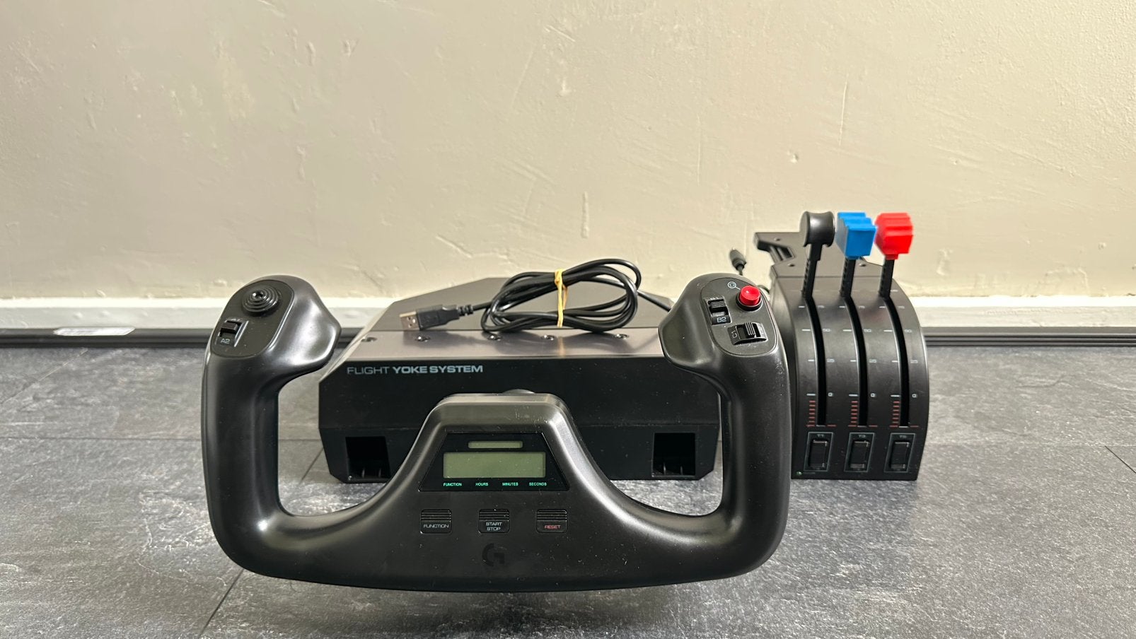 Logitech G Flight Yoke System, Computers en Software, Joysticks, Ophalen of Verzenden, Gebruikt, Logitech G Saitek