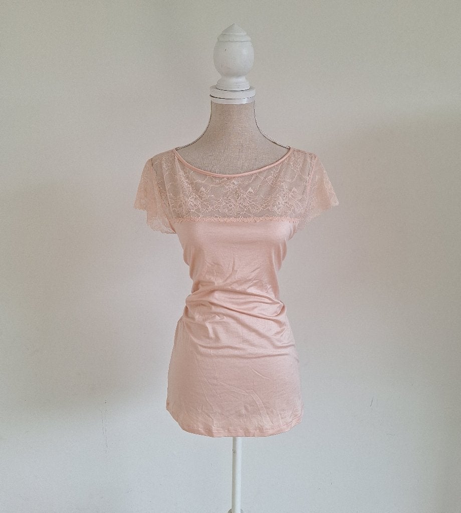 Mey roze dames top XL/44, Maat 42/44 (L), Ophalen of Verzenden, Zo goed als nieuw, Korte mouw