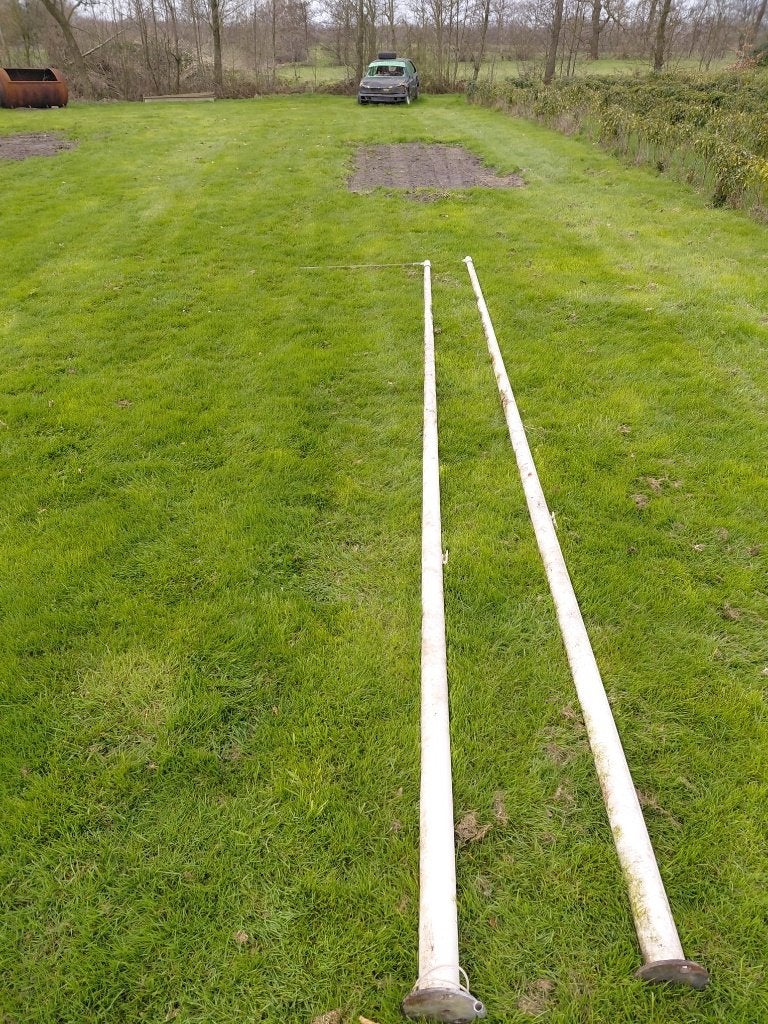 1 x vlaggen mast, Ophalen
