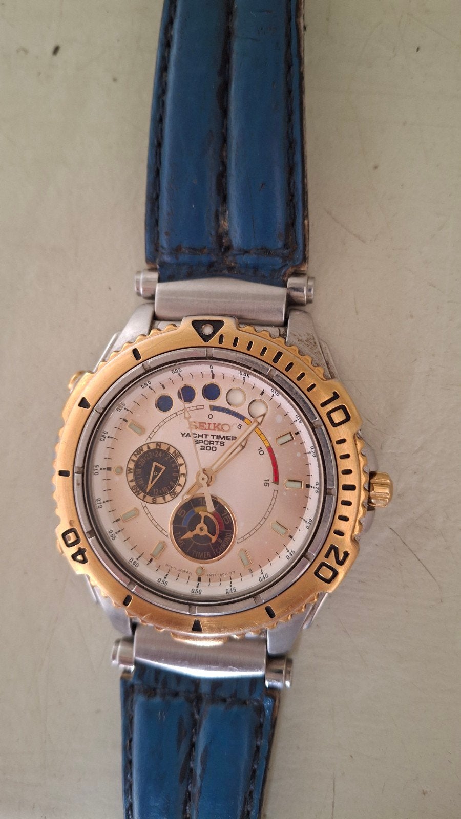 Seiko Yacht Timer Sports 200-6M37-6010-Vintage Regatta Timer, Sieraden, Tassen en Uiterlijk, Horloges | Heren, Ophalen, Seiko