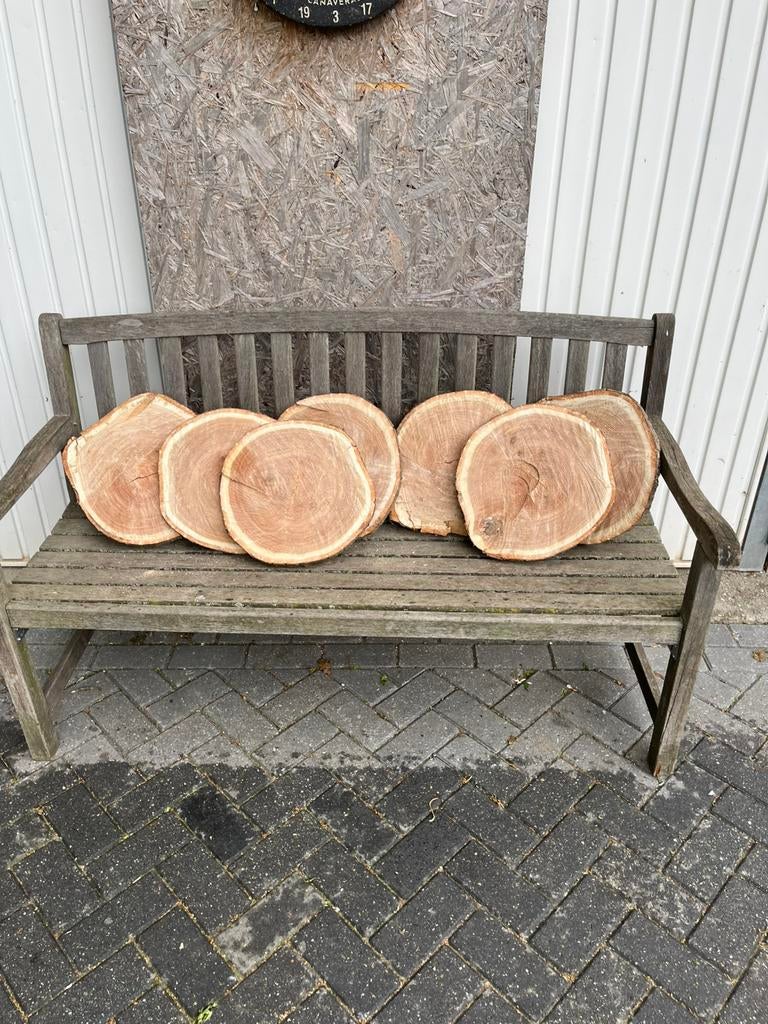 Eiken schijven, Ophalen of Verzenden, Zo goed als nieuw