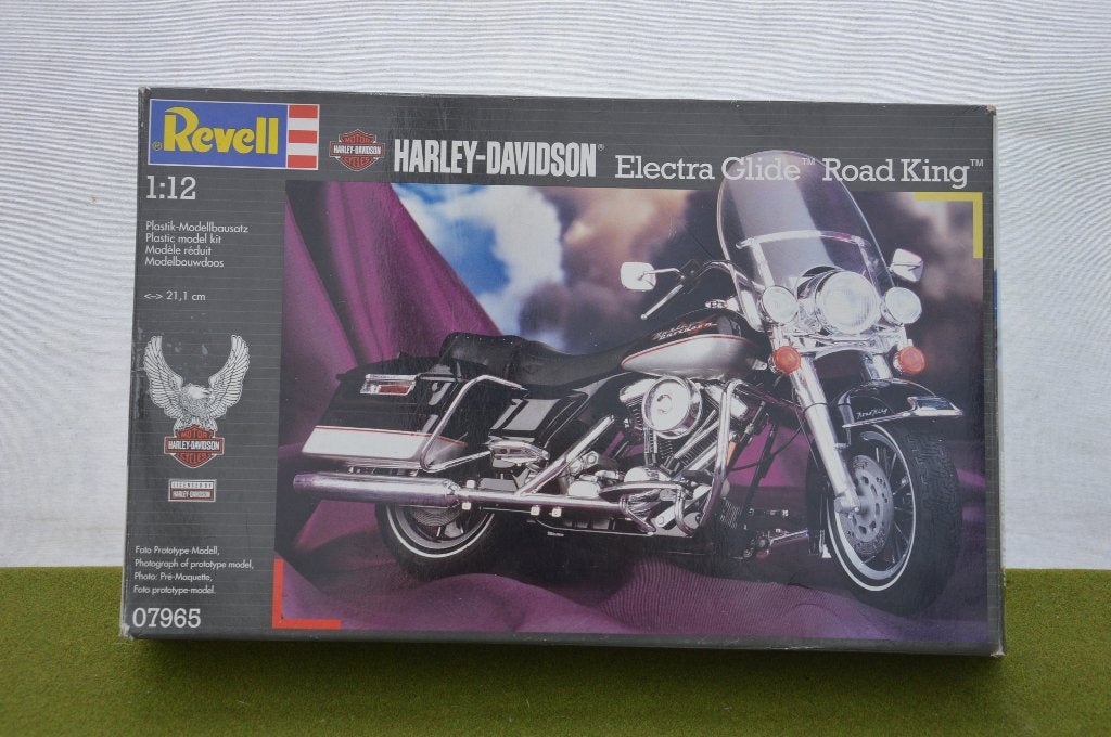 Vintage bouwdoos Revell Harley Davidson `Electra Glide` Road, Hobby en Vrije tijd, Modelbouw | Auto's en Voertuigen, Gebruikt