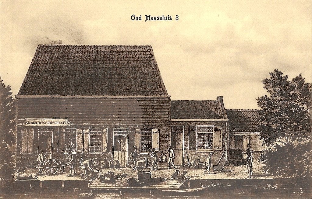 AK Maassluis - Oud Maassluis 8, Bierbrouwerij De Lelie, Verzamelen, Verzenden, Voor 1920, Ongelopen, Zuid-Holland