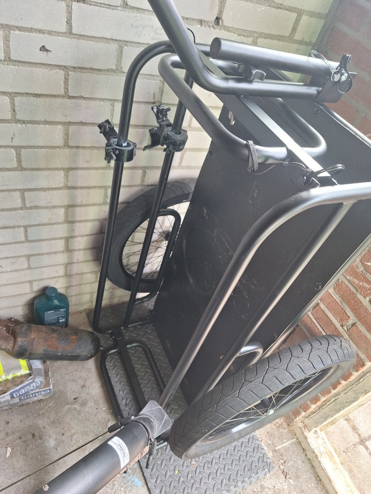 Stevige fietsaanhanger met koppeling, 50kg laadvermogen, Ophalen of Verzenden, Gebruikt, Bagagekar, 40 tot 60 kg
