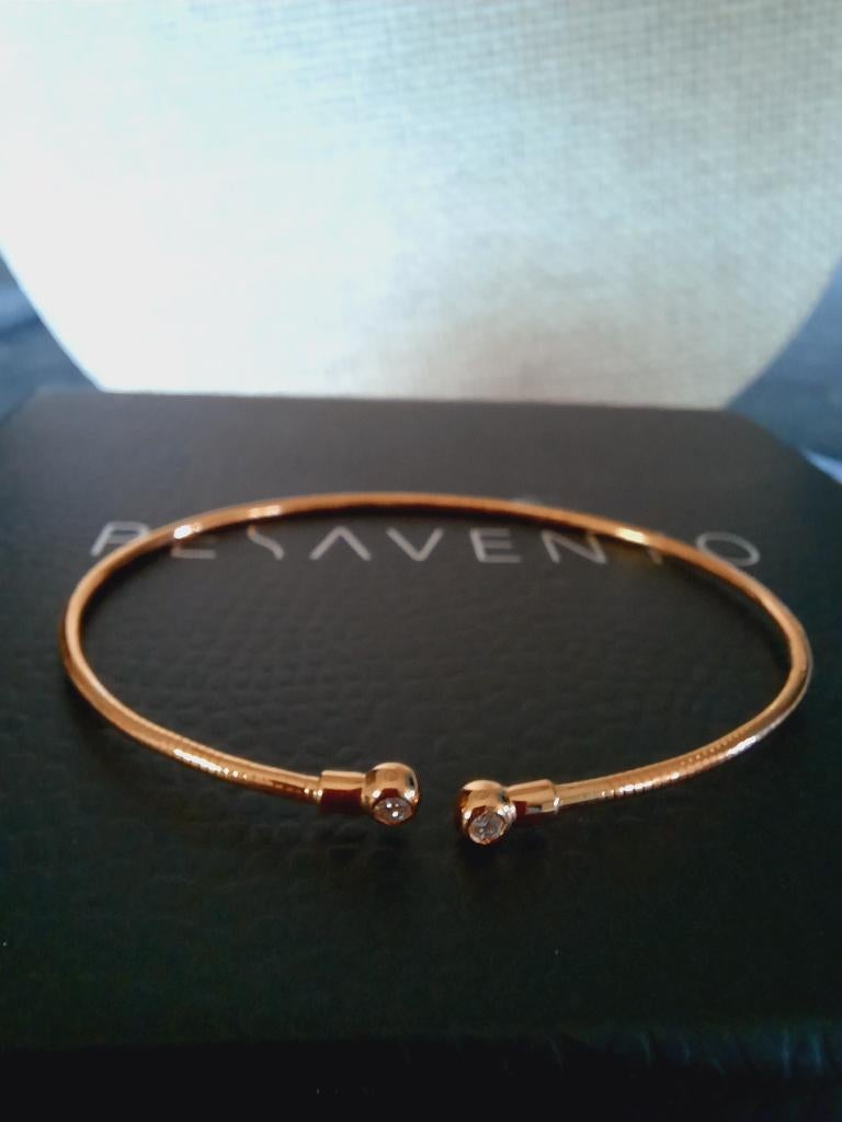Pesavento armband + 2 diamanten WDNAB155, Sieraden, Tassen en Uiterlijk, Ophalen of Verzenden, Nieuw, Goud, Zilver
