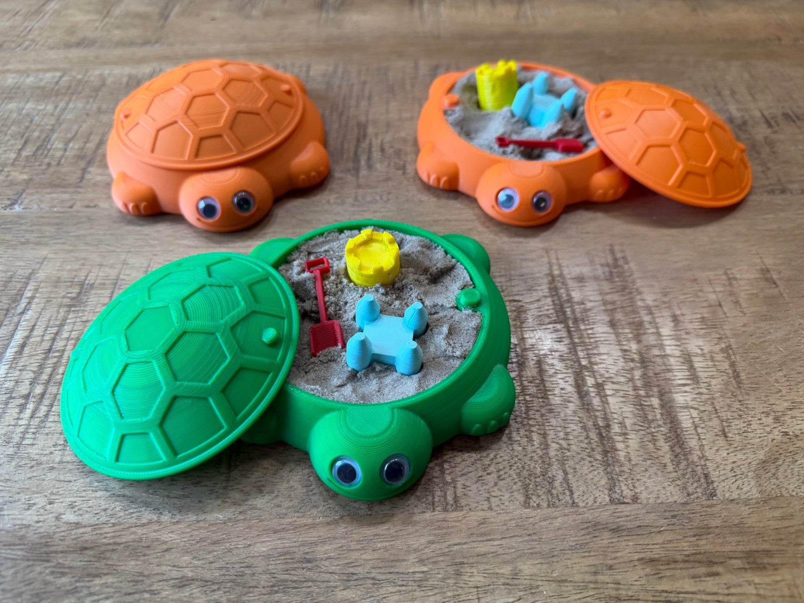 Mini schildpad zandbakjes met kinetic sand en tools Op=Op, Ophalen of Verzenden, Nieuw, Jongen of Meisje