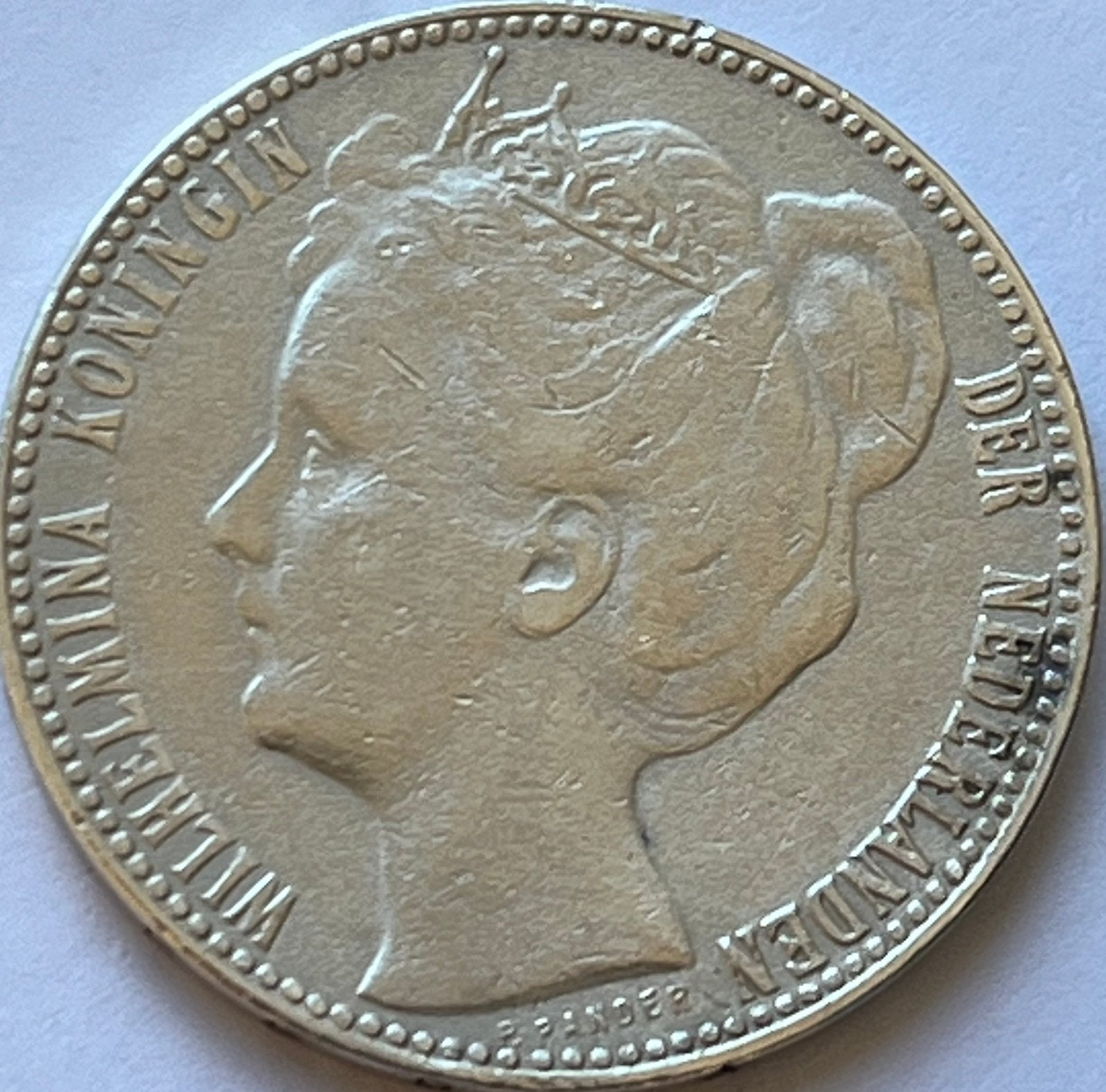 Zilveren gulden 1909, 1 gulden, Zilver, Ophalen of Verzenden, Koningin Wilhelmina